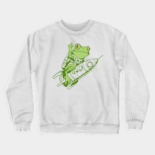 Frog In Space Crewneck Sweatshirt